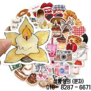 50PCS Pinterest 영감 미적 낙서 스티커 DIY 수하물 워터 컵 노트북 방수