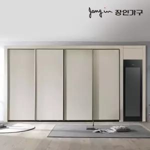 장인가구 단테 슬림 스타일러 슬라이딩 붙박이장 10cm