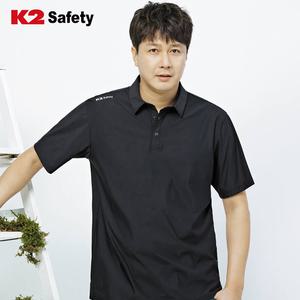 티셔츠 K2 safety TS-2202 카라넥 반팔 사방스판 냉감 PCM소재 통기성 오피스 워크웨어