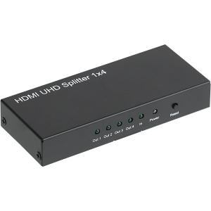 강원전자 NETmate NM-HSA14N 4K 60Hz HDMI 2.0 1:4 분배기 (밀알)