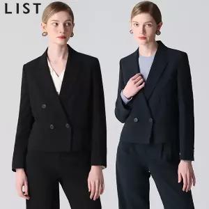 [리스트][리스트(LIST)] 피크드 더블 셋업 재킷 (택가격 278000원)