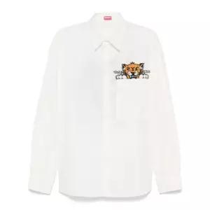 25SS 겐조 긴팔 셔츠 FF5 5CH429 9P3 01 WHITE DOM