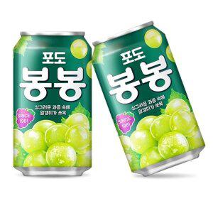 [샵앤SHOP][리미드] 봉봉 시원한 포도 주스 음료 340ml X 24캔