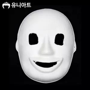 유니아트 종이탈 반가면/꾸미기/놀이/색칠/채색/사람/아동/가면/어린이/유아/종이/파티/얼굴/만들기/모음