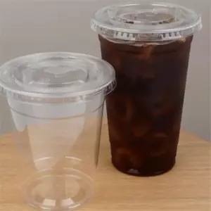 꾸니몽 일회용투명컵 10개입 뚜껑포함 350ML 일회용음료컵