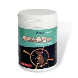 쥐약 마우스올킬블럭 100g 쥐잡는법 쥐먹이 쥐퇴치 쥐구제