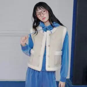 [롯데백화점]랩 인조 무스탕 베스트(AR4MVA60)