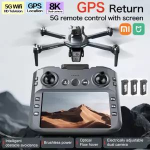 Xiaomi XT606GPS 화면 브러시리스 항공 사진 드론 4K HD 듀얼 카메라 브러시리스 모터 5G WIFI 원격 제어