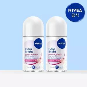 니베아 데오드란트 롤온 엑스트라 브라이트 50ml 2개