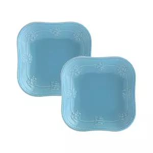 [웨지우드]페스티비티 12cm 사각접시 2p (블루)