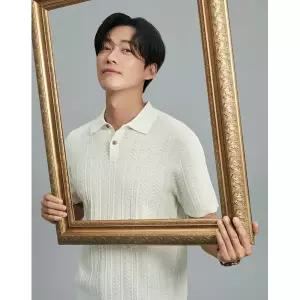 [하프클럽/인디안]케이블 솔리드 폴로에리 반팔 니트_MIUBS4M2391