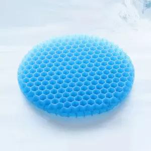 냉감 젤리탱탱 벌집 쿨방석 원형 28cm 여름 쿨링 미니방석