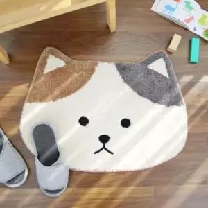 하라텍스 서울숲 고양이 발매트 그레이 60x40cm  발매트 러그
