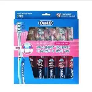 칫솔 OralB 초소형헤드 초미세모 벨벳 잇몸케어 5개입