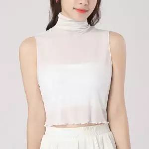 페이크 터틀넥 목티 이너블라우스 카라 시스루 ZW9F3537