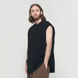 [카고브로스]ESSENTIAL WIDE LAYERED SLEEVELESS (BLACK)