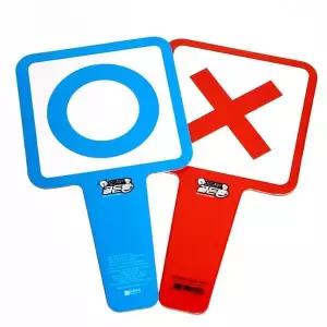 OX보드 181HFR89 미니보드 골든벨퀴즈 퀴즈OX보드 교육용미니보드 10개입