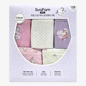 수아팜 모달 스판 여아 삼각팬티 5매 / 주니어 여아팬티