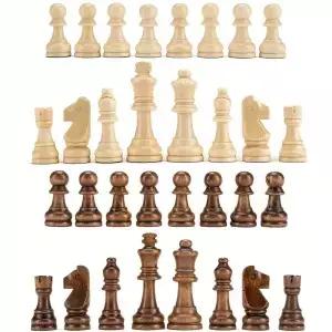 새로운 고급형 7.8cMECHATRONICS3인치 원목 체스 말 세트 데스크탑 엔터테인먼트 게임용 32개 조각