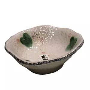 IOWC6A15F 믹싱 샐러드 그릇 다용도 17.5cm 도자기 볼 원형 꽃 소쿠리 주방 접시
