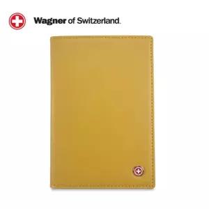 SwissWagner 천연소가죽 여권지갑 (골드옐로우)