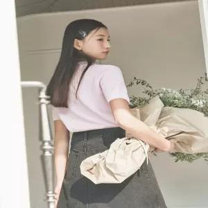 [빈폴레이디스][B. my] 데님 미니 스커트  블랙 (BF5427N035)