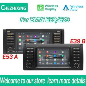 BMW X5 E39 E53 1995-2006용 7인치 차량용 멀티미디어 플레이어, 안드로이드 오토 무선 CarPlay GPS 네비게