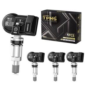 업그레이드된 포드 TPMS 센서, F-150 09-23용 사전 프로그래밍 엣지 07-24 익스플로러 09-19 머스탱 10-23 레인저 19-23 퓨전 10-20 포커스 09-19 매버릭 21-24 브롱코 스포츠 21-24, 4팩