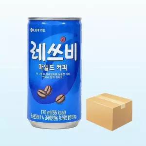 [하프클럽/셀러허브 식품]레쓰비 마일드 175ml x 30캔(1박스) 캔커피음료