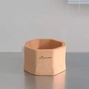 (11x7cm)(팔각) 테라원 빈티지 수제 토분/화분/식물/꽃화분/분재/다육이/다육/선인장/난화분/모종/분갈이
