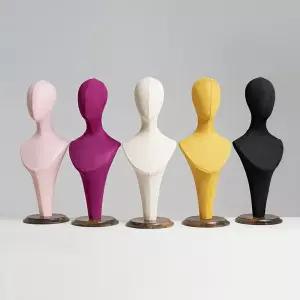 마네킹 목걸이마네킹 모자 두상 가발 시각 A(색상 매장 뷰티 머리 악세서리 거치대