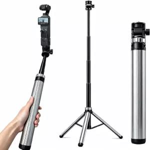Repmidfer 81 Auto-Open 여행용 셀피 스틱 삼각대 DJI Osmo Pocket 3 4용 카메라/스마트폰/링 라이트용