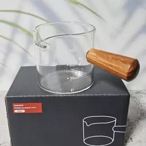 프리미엄 내열 유리컵 핸들 유리잔 비커 저그 물컵 글라스잔 100ml