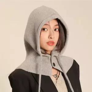 니트 바라클라바 후드 넥워머 방한 겨울모자 KK885