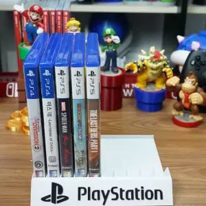 플레이스테이션로고 플스 PS5 PS4 게임 타이틀 버전 홀더 받침대 보관함 스탠드 거치대