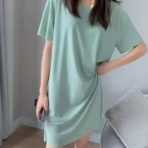 루즈핏 와플 반팔 원피스 롱원피스 (5Color) FSFD 0076 긴팔
