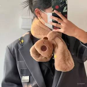 머플러 인형 캐릭터 목도리 스카프 미니 퍼