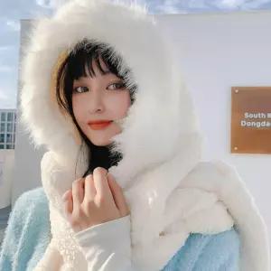 부들부들 머플러 후드 강추위 예쁜 레이어드 털후드