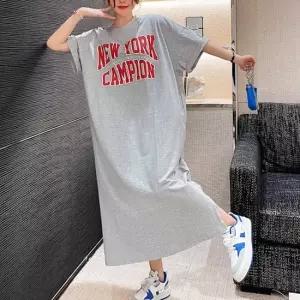 오너클랜 넉넉한사이즈 박시 원피스 반팔 7부 가을 나시원피스 휴양지원피스 반팔원피스