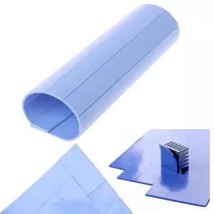 F3MA 100Pcs 100mmx100mmx1mm 열 패드 GPU CPU 방열판 냉각 PC 컴퓨터 액세서리 용 전도성 실리콘 패드