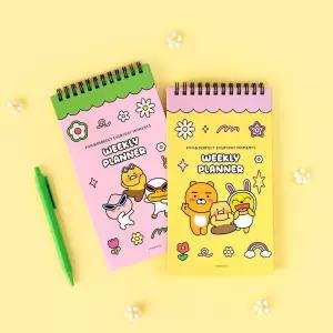 카카오 프렌즈 세이치즈 세로형 위클리 플래너/줄노트/춘식이/문구/학생/신학기/준비물/초등/학교/연습장