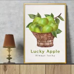 사과그림 액자 A3 3APP5 풍수그림 돈들어오는