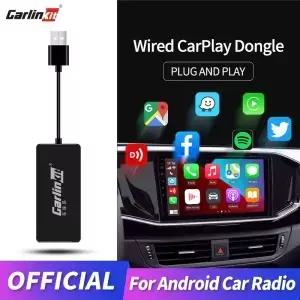 Carlinkit 유선 Carplay 동글 안드로이드 자동 네비게이션 미디어 플레이어 Mirrorlink 용 스마트 링크 USB