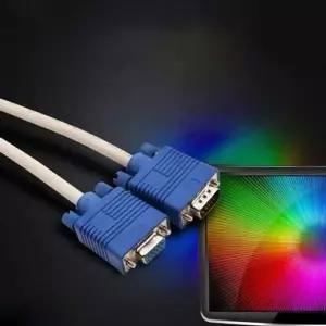 [제이큐]coms 보급형 모니터 RGB 케이블 7M - M M 타입