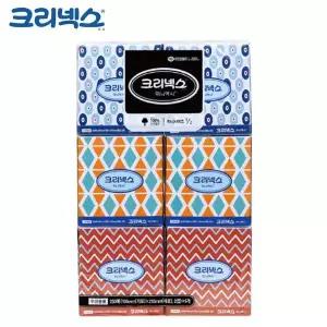 [셀러에이드]크리넥스 미용티슈 미니맥시 (250매) 6각