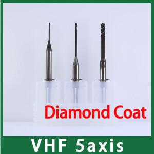 VHF 5축 CADCAM 도구 밀링 지르코니아 블록용 다이아몬드 코팅 길이 40mm