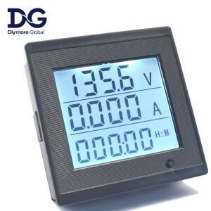 LCD 전압 측정기 DC6-200V 20A 디지털 디스플레이 소비 임피던스 다기능 테스터 도구 알람 포함