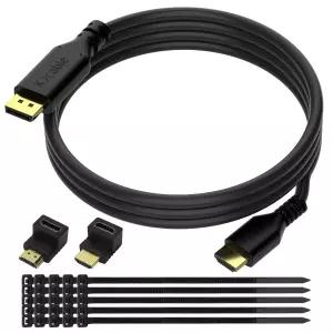 4K DisplayPort to HDMI 케이블 4피트 DP 수컷 비디오 UHD 단방향 코드 PC 데스크톱 그래픽 카드용 HDTV