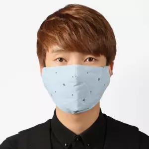 2U 별패턴 3겹 필터 면마스크(블루) I