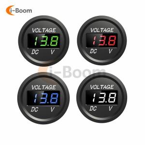 DC 5-48V 방수 전압계 LED 디지털 디스플레이 측정기 자동차 오토바이 배터리 패널 볼트 모니터 12V